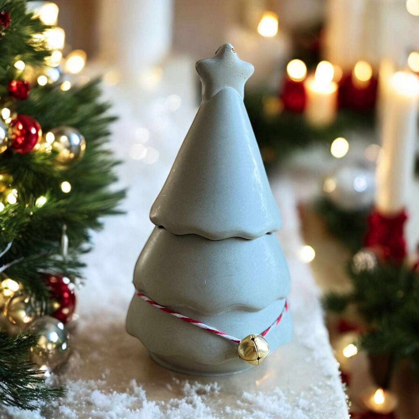 Christmas Tree Candle with Star top
