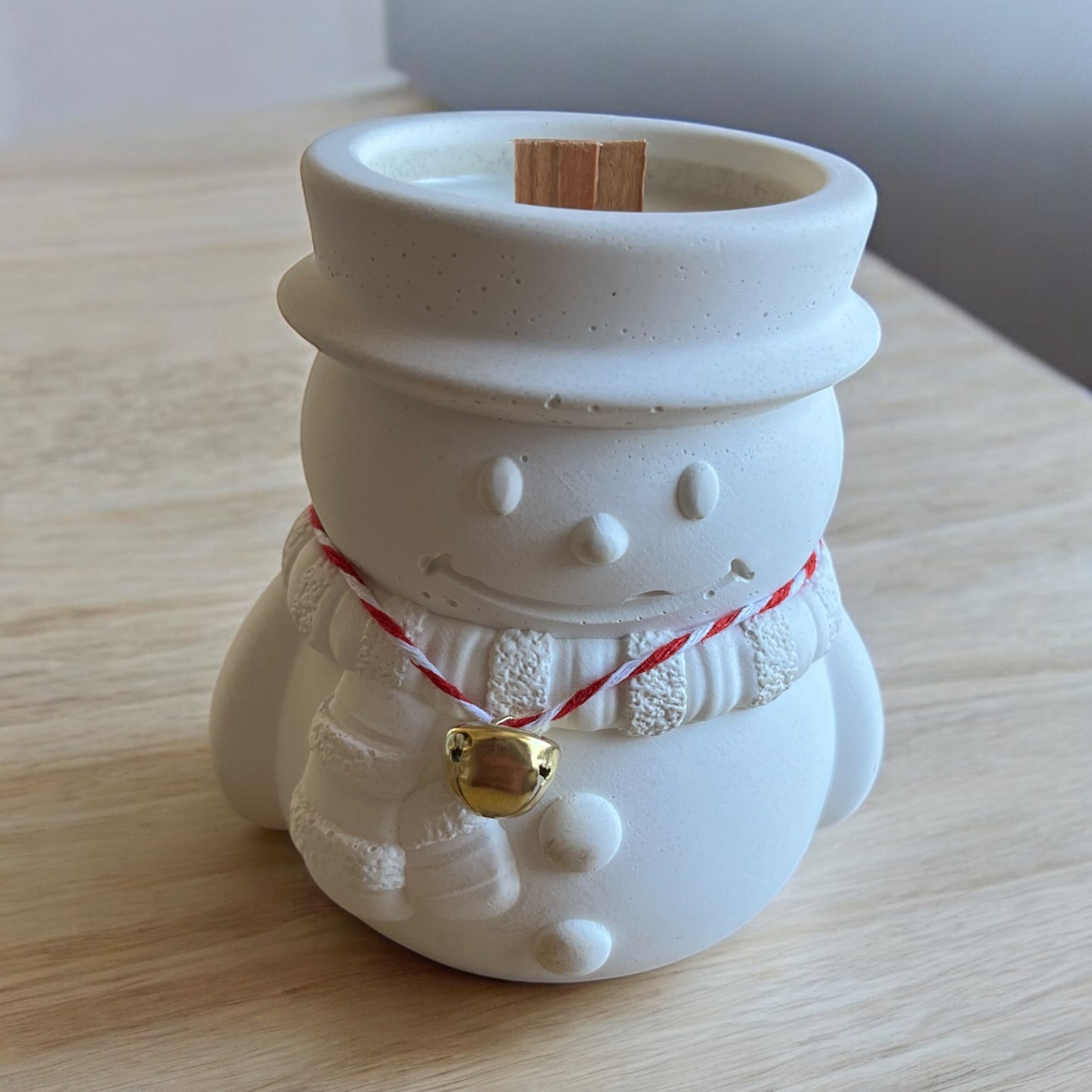 Snowman Candle(Smiley)