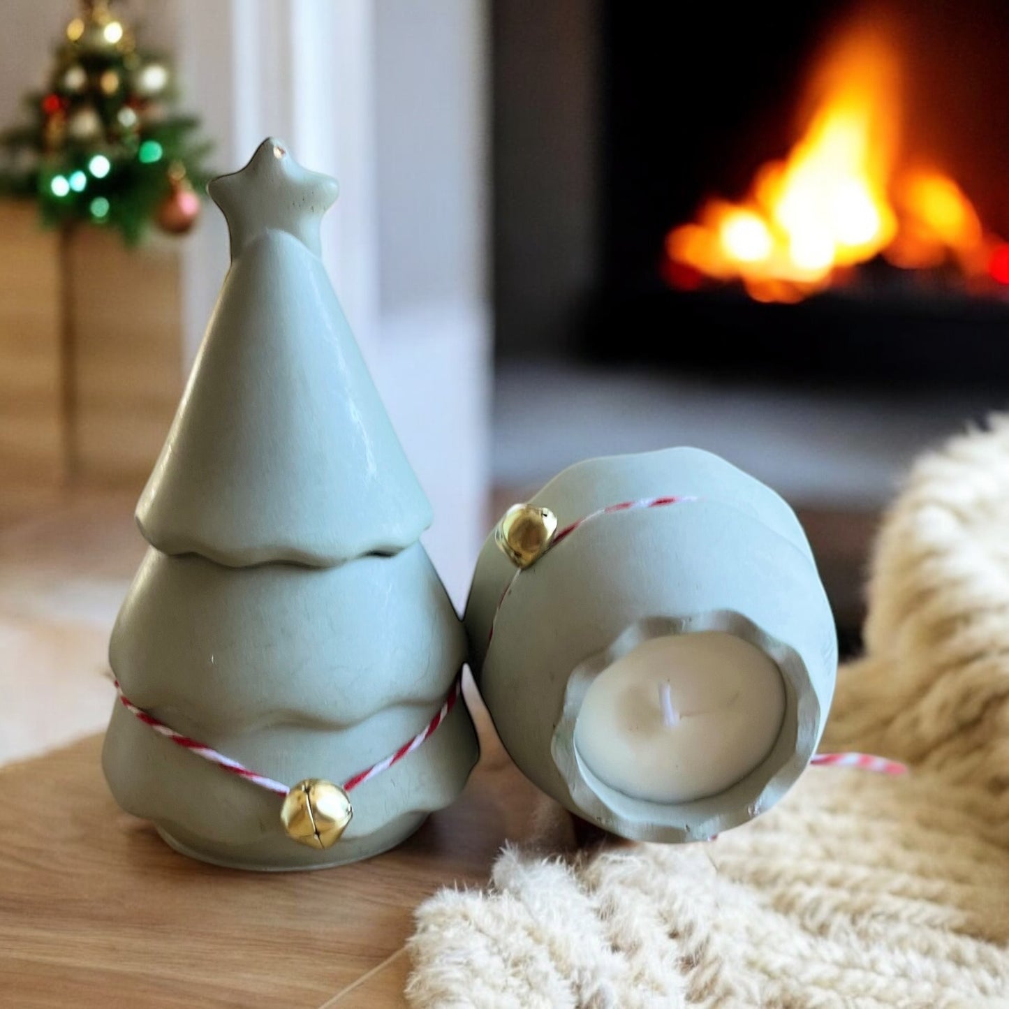 Christmas Tree Candle with Star top